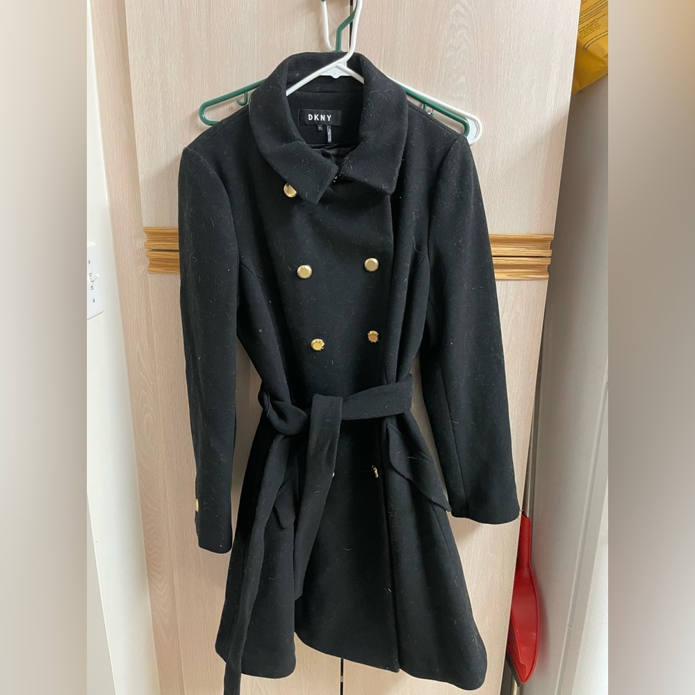 DKNY double breasted pea coat